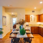 Kitchen and eating area