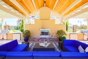 outdoor seating area